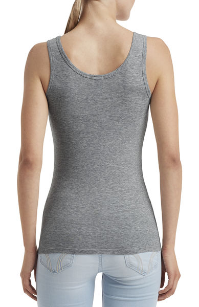 T-shirt personnalisé femme sans manches cintré | Women`s Stretch Tank Heather Graphite