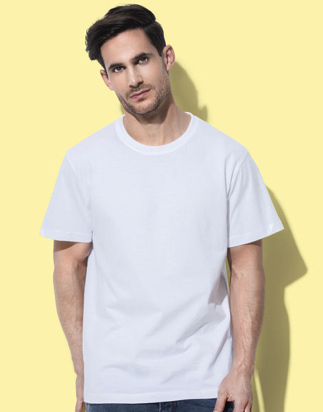 T-shirt personnalisé homme manches courtes | Comfort-T Crew Neck White