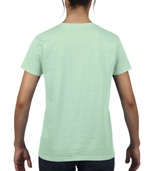 T-shirt femme heavy cotton™ publicitaire | Sainte-Julie Mint Green