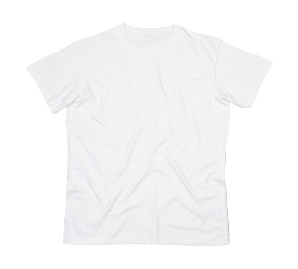 T-shirt publicitaire homme manches courtes | Castelnau Washed White