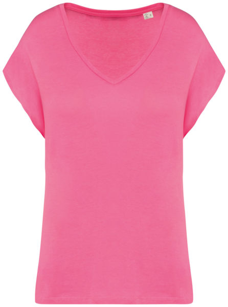 T-shirt recyclé aspect brut unisexe publicitaire Candy Rose