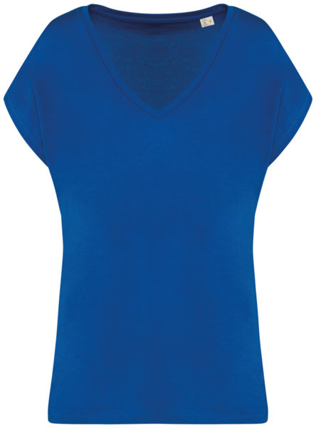 T-shirt recyclé aspect brut unisexe publicitaire Sea Blue