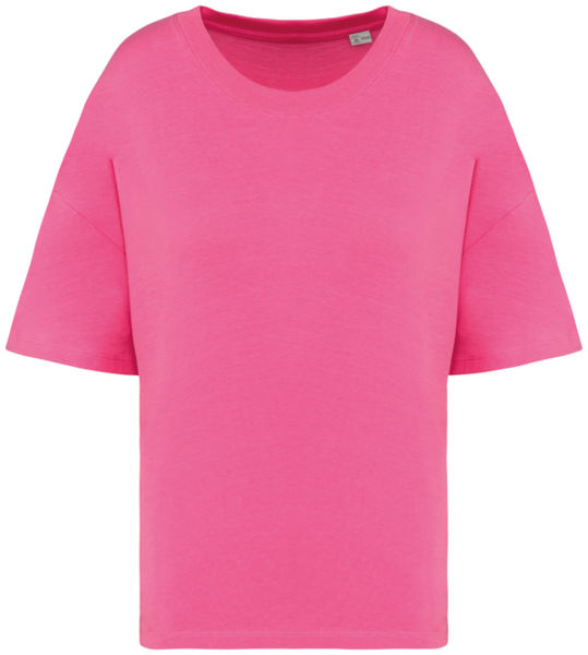 T-shirt oversize coton bio 130g femme publicitaire Candy Rose