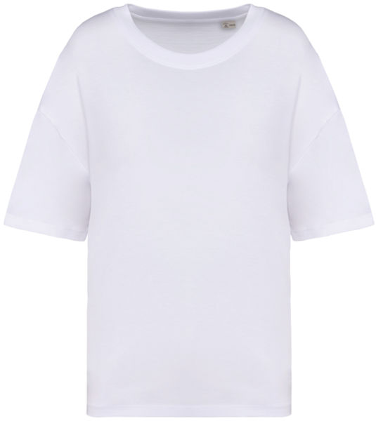 T-shirt oversize coton bio 130g femme publicitaire White