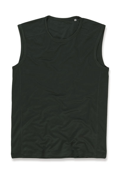 Débardeur publicitaire homme sans manches | Active 140 Sleeveless Men Black Opal