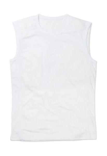 Débardeur publicitaire homme sans manches | Active 140 Sleeveless Men White