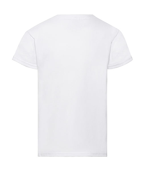 T-shirt publicitaire enfant manches courtes cintré | Girls Valueweight T White