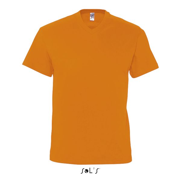 Tee-shirt publicitaire homme col ‘’v’’ | Victory Orange