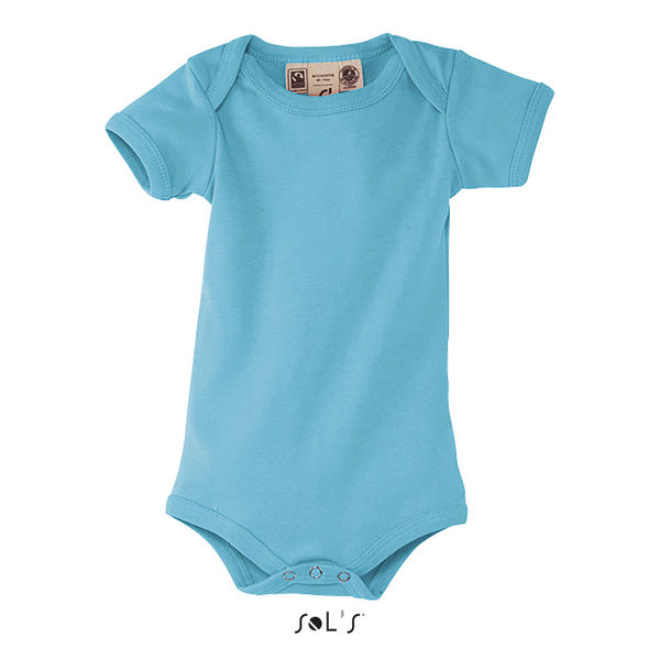 Body publicitaire bébé | Organic Bambino Turquoise