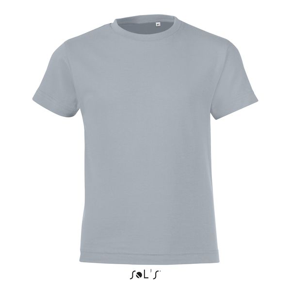 Tee-shirt publicitaire enfant col rond | Regent Fit Kids Gris pur