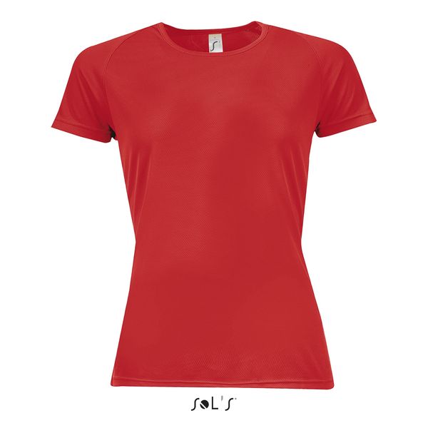 Tee-shirt publicitaire femme manches raglan | Sporty Women Rouge