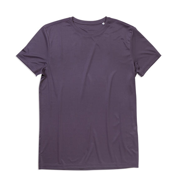 T-shirt personnalisé homm avec détails réfléchissants cintré | Active Sports-T Men Deep Berry