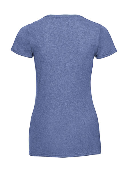 T-shirt femme col rond hd publicitaire | Kama Blue Marl