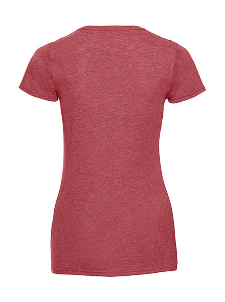 T-shirt femme col rond hd publicitaire | Kama Red Marl