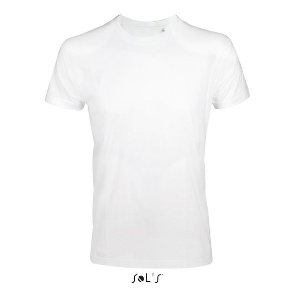 Tee-shirt publicitaire homme col rond ajusté | Imperial Fit Blanc