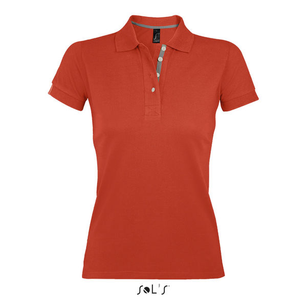 Polo personnalisé femme | Portland Women Orange brûlée