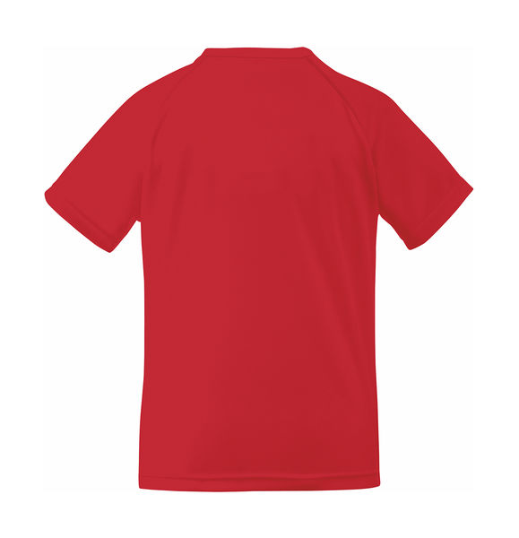 T-shirt publicitaire enfant manches courtes raglan | Kids Performance T Red