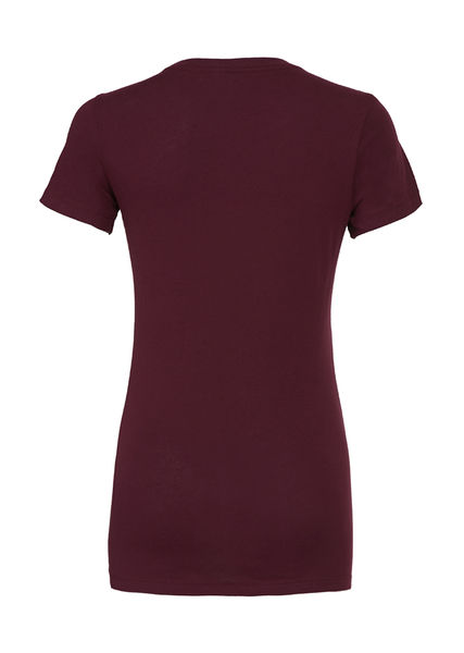 T-shirt femme col rond publicitaire | Elnath Maroon