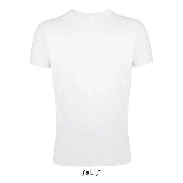 Tee-shirt publicitaire homme col rond ajusté | Regent Fit Blanc