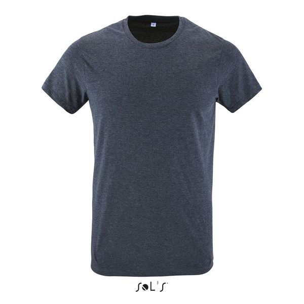 Tee-shirt publicitaire homme col rond ajusté | Regent Fit Denim chiné