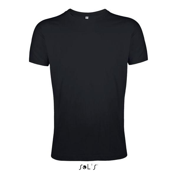 Tee-shirt publicitaire homme col rond ajusté | Regent Fit Noir profond