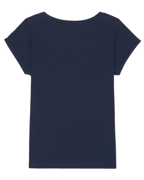 T-Shirt personnalisable femme | Stella Rounder Slub French Navy