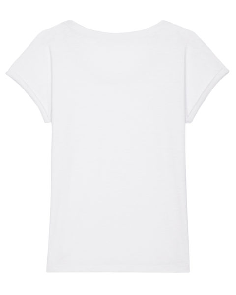 T-Shirt personnalisable femme | Stella Rounder Slub White