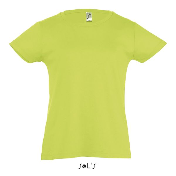 Tee-shirt publicitaire fillette | Cherry Vert pomme