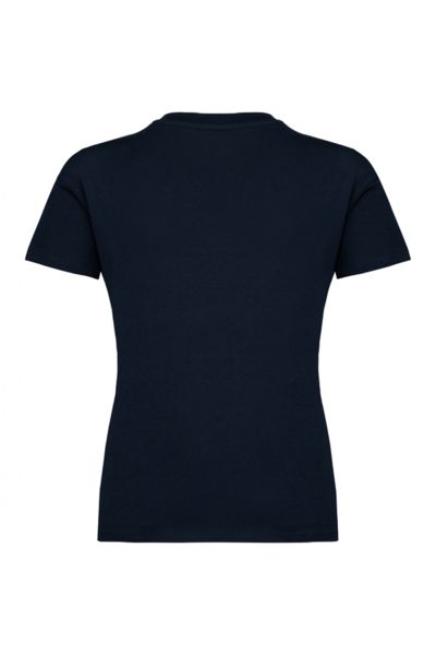 T-shirt publicitaire coton bio à épaules tombantes enfant Navy Blue