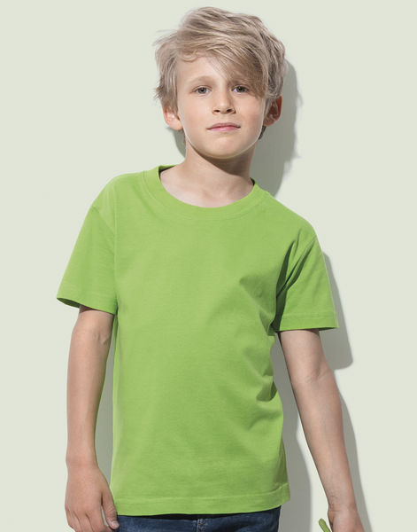 T-shirt publicitaire enfant manches courtes | Classic-T Organic Crew Neck for Kids Kiwi Green