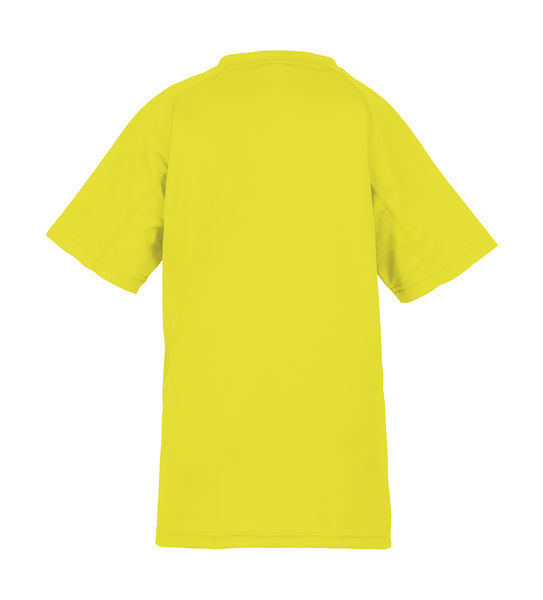 T-shirt publicitaire enfant manches courtes raglan | Junior Performance Aircool Flo Yellow