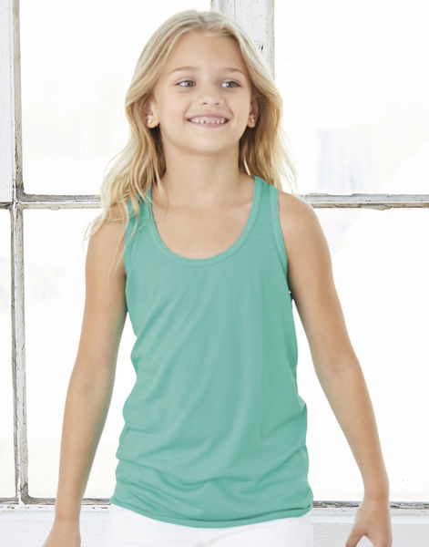 T-shirt publicitaire enfant sans manches | Dénébola Teal