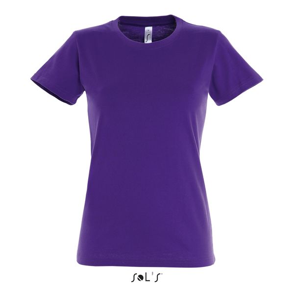 Tee-shirt personnalisé femme col rond | Imperial Women Violet foncé