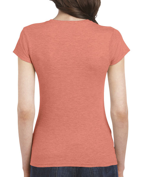 T-shirt publicitaire femme petites manches | Longueuil Heather Orange