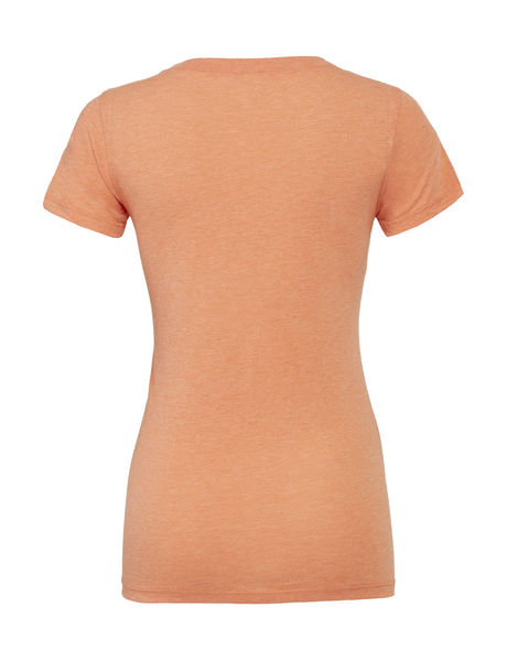 T-shirt femme triblend col rond publicitaire | Antarès Orange Triblend
