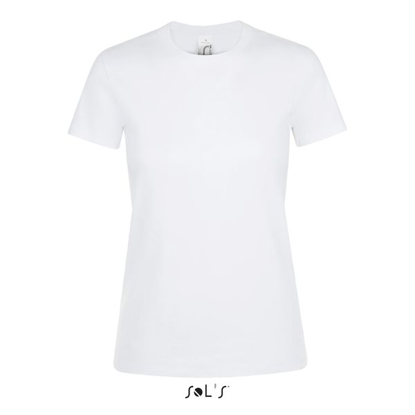 Tee-shirt personnalisé femme col rond | Regent Women Blanc