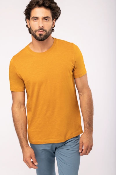 T-shirt écologique henley homme publicitaire 1