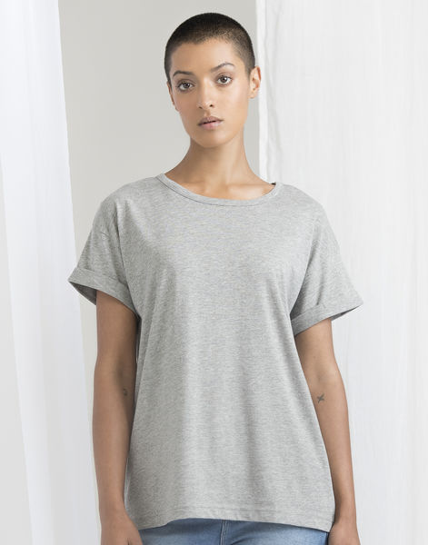 T-shirt publicitaire unisexe manches courtes | Alleyn Heather Grey Melange