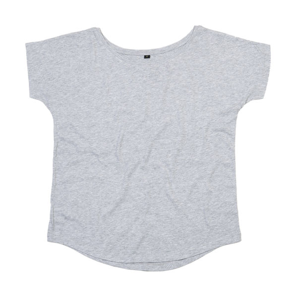 T-shirt publicitaire femme manches courtes | Bader Heather Grey Melange