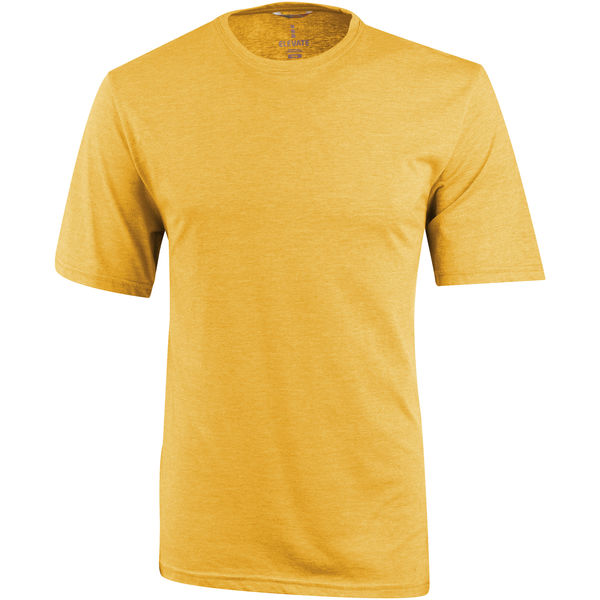 T-shirt publicitaire manches courtes pour hommes Sarek Jaune Moyen