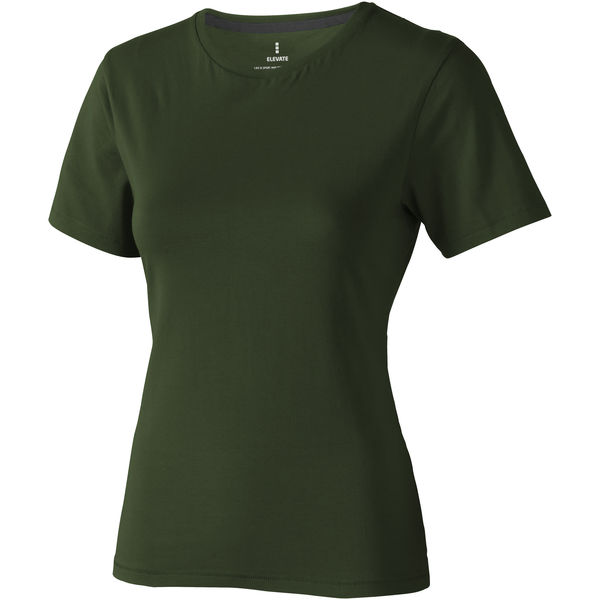 T-shirt personnalisé manches courtes pour femmes Nanaimo Vert militaire