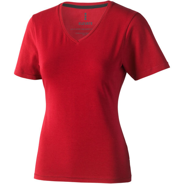 T-shirt personnalisé bio manches courtes pour femmes Kawartha Rouge