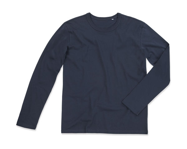 T-shirt publicitaire homme manches longues | Morgan Long Sleeve Marina Blue