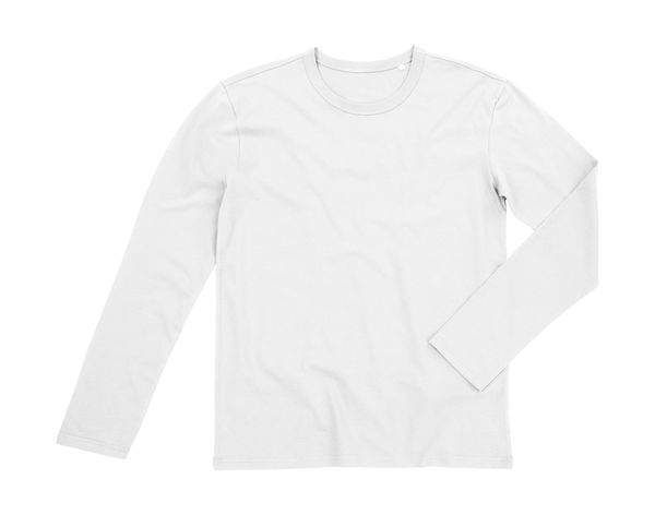 T-shirt publicitaire homme manches longues | Morgan Long Sleeve White