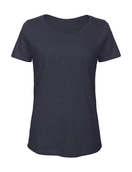 T-shirt organic slub femme publicitaire | Inspire Slub women Chic Navy