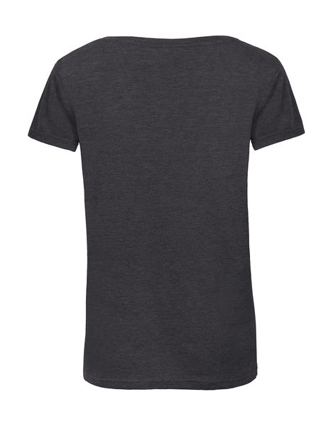 T-shirt triblend col rond femme personnalisé | Triblend women Heather Dark Grey