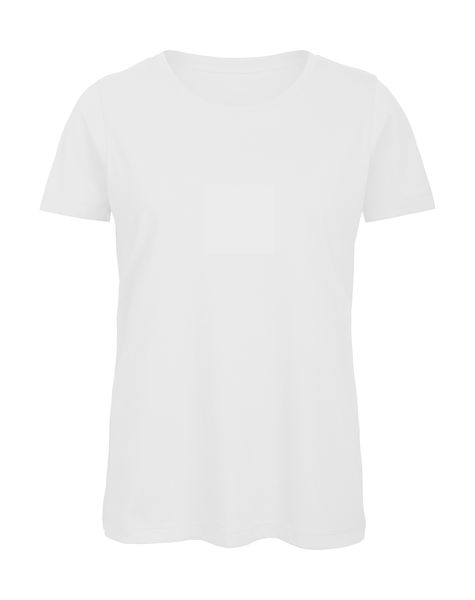 T-shirt organic col rond femme publicitaire | Inspire T women White