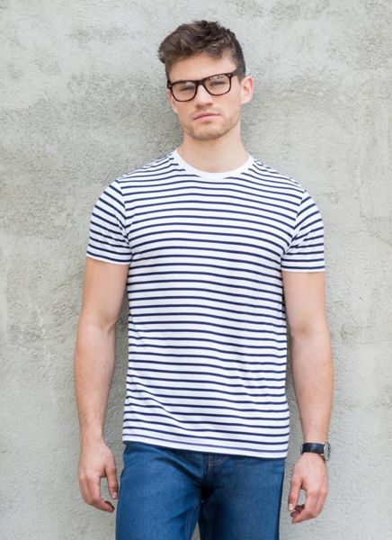 Tee-shirt marinière unisexe publicitaire | Unisex striped t 2