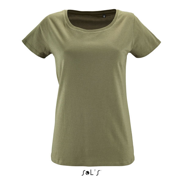 Tee-shirt personnalisé femme manches courtes | Milo Women Kaki