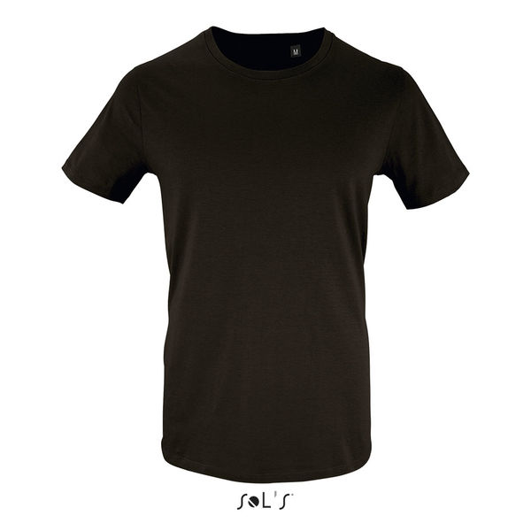 Tee-shirt personnalisé homme manches courtes | Milo Men Noir profond